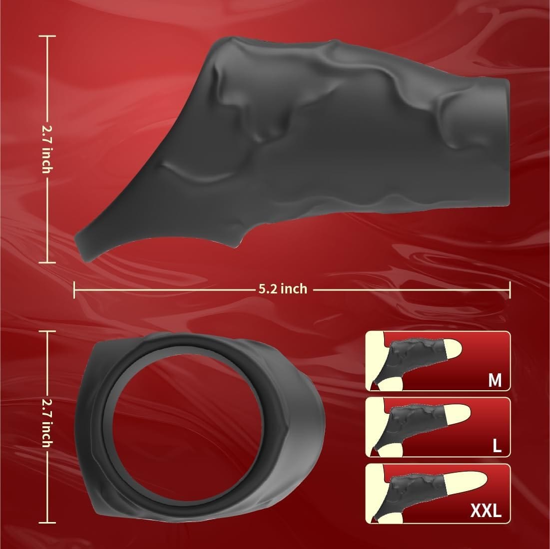 Vibrating Penis Sleeve with Ring - Couples Vibrating Sleeve