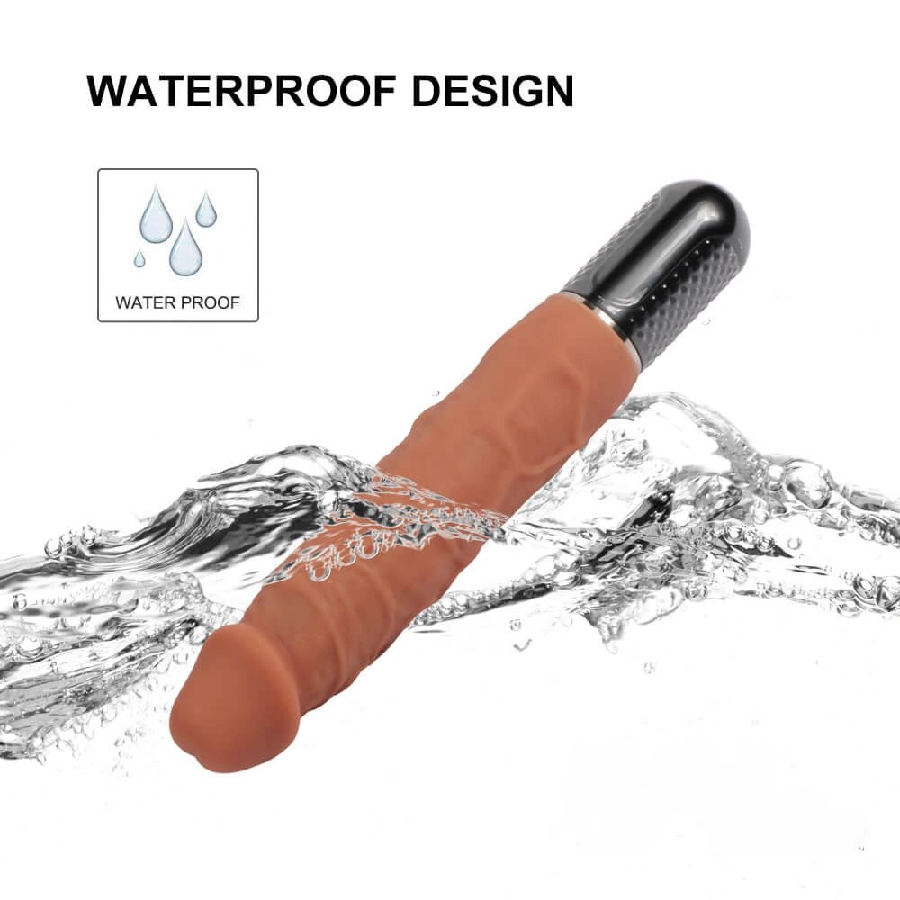 Vibrating Realistic Dildo 7.87in - Vibrating Dildo