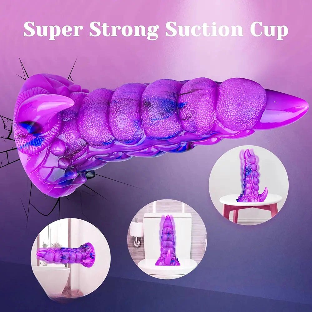 Vibrating Tentacle Dildo 8in - Remote Control Fantasy