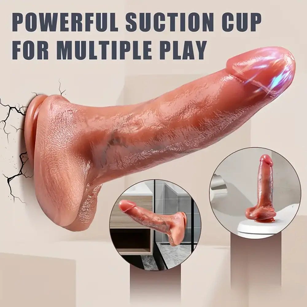 Vibrating Thrusting Rotating Dildo - Vibrating Dildo