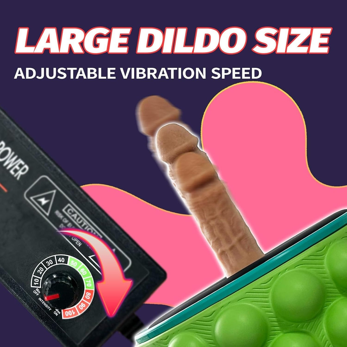 Vibrating Yoga Wheel Stimulator - Dual-Use Sex Machine Wheel