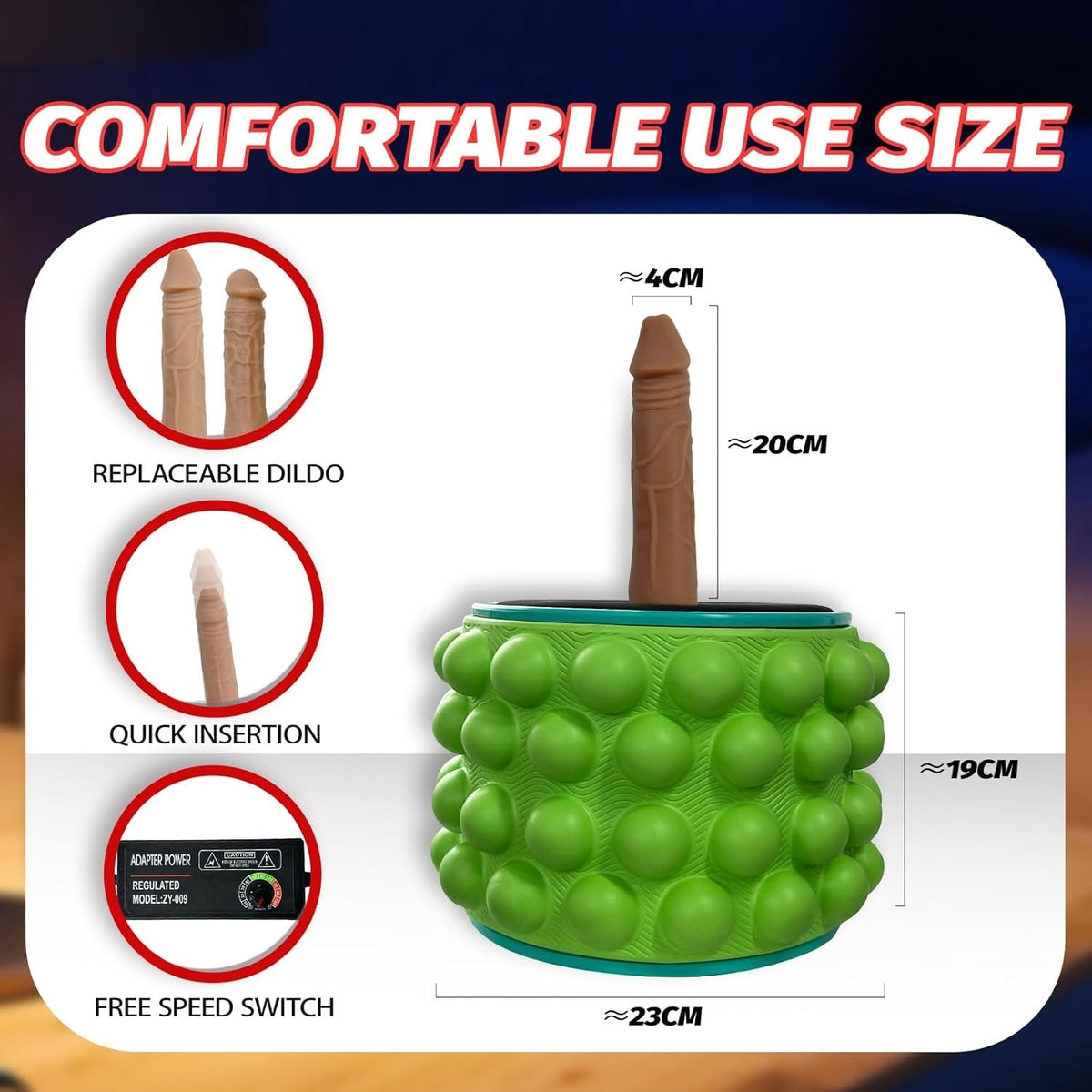 Vibrating Yoga Wheel Stimulator - Dual-Use Sex Machine Wheel