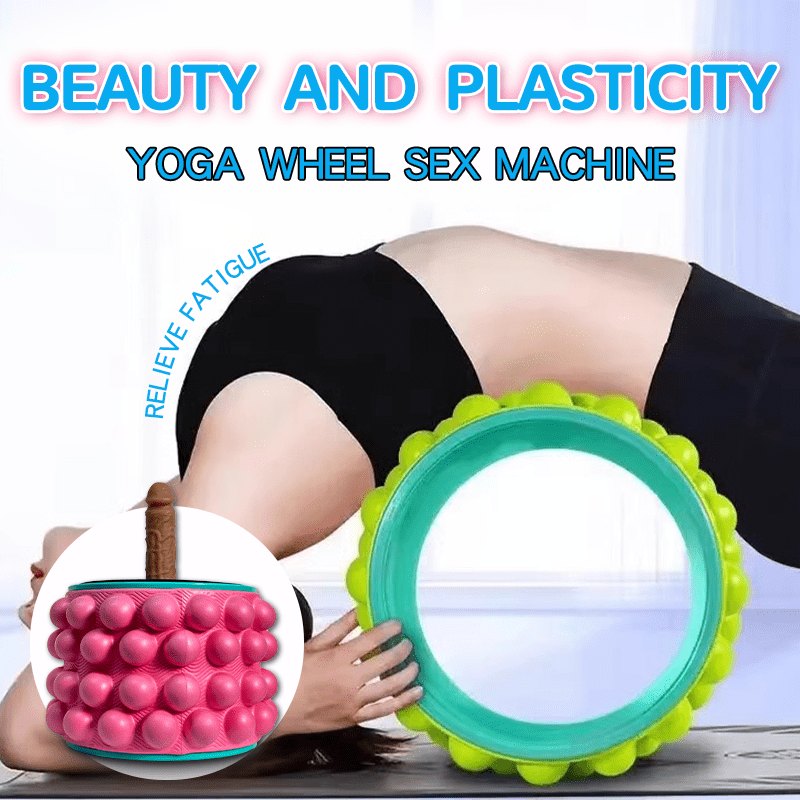 Vibrating Yoga Wheel Stimulator - Dual-Use Sex Machine Wheel