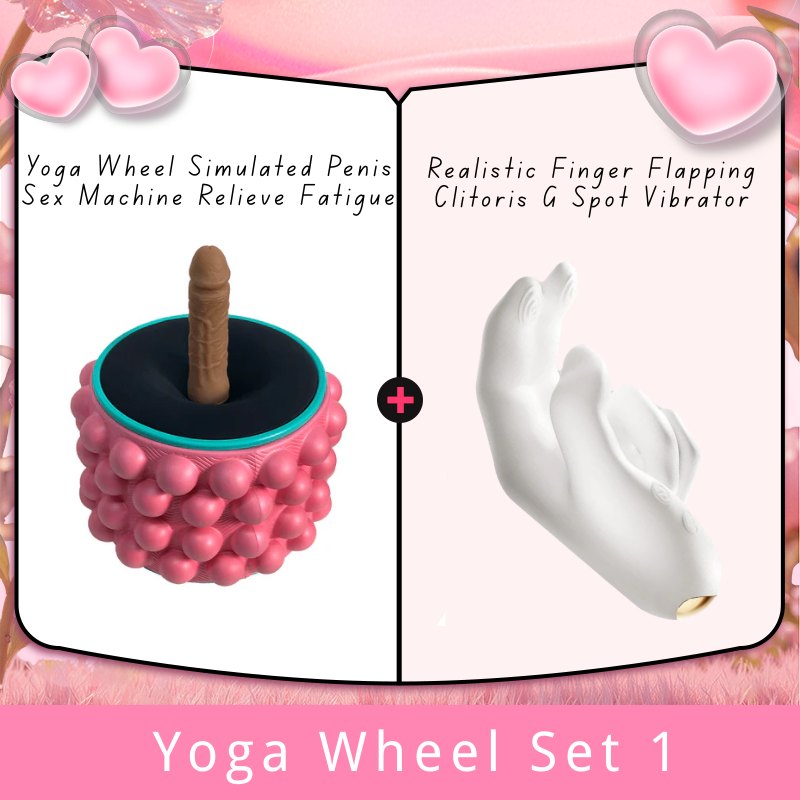 Vibrating Yoga Wheel Stimulator - Dual-Use Sex Machine Wheel
