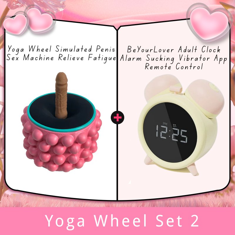 Vibrating Yoga Wheel Stimulator - Dual-Use Sex Machine Wheel