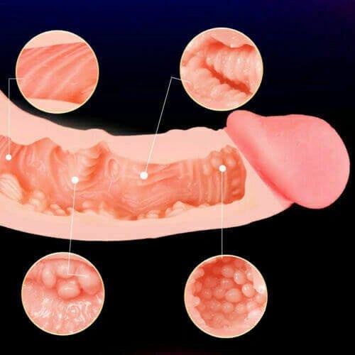 Vulva Pocket Pussy Stroker 7.87in - Silicone Masturbator