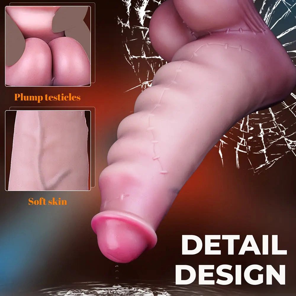 Wavy Liquid Silicone G-Spot Dildo - Curved G-Spot Dildo