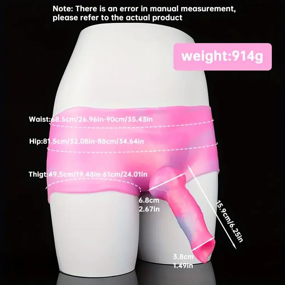Wearable Dog Knot Dildo - Silicone Animal Knot Panty Dildo