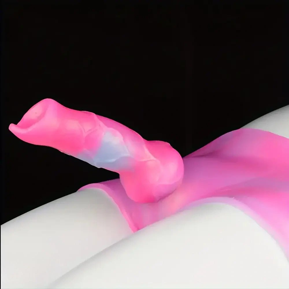 Wearable Dog Knot Dildo - Silicone Animal Knot Panty Dildo