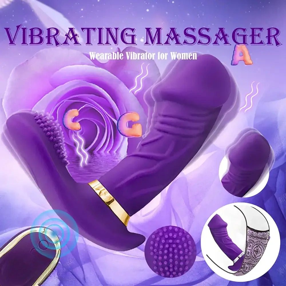 Wearable Dual Motion Vibrator 4.5in - Vibrating G-Spot Massager