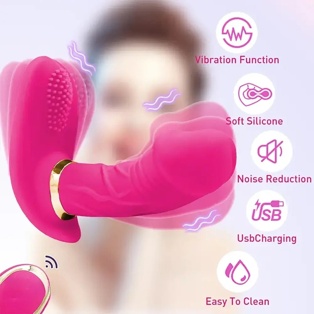 Wearable Dual Motion Vibrator 4.5in - Vibrating G-Spot Massager