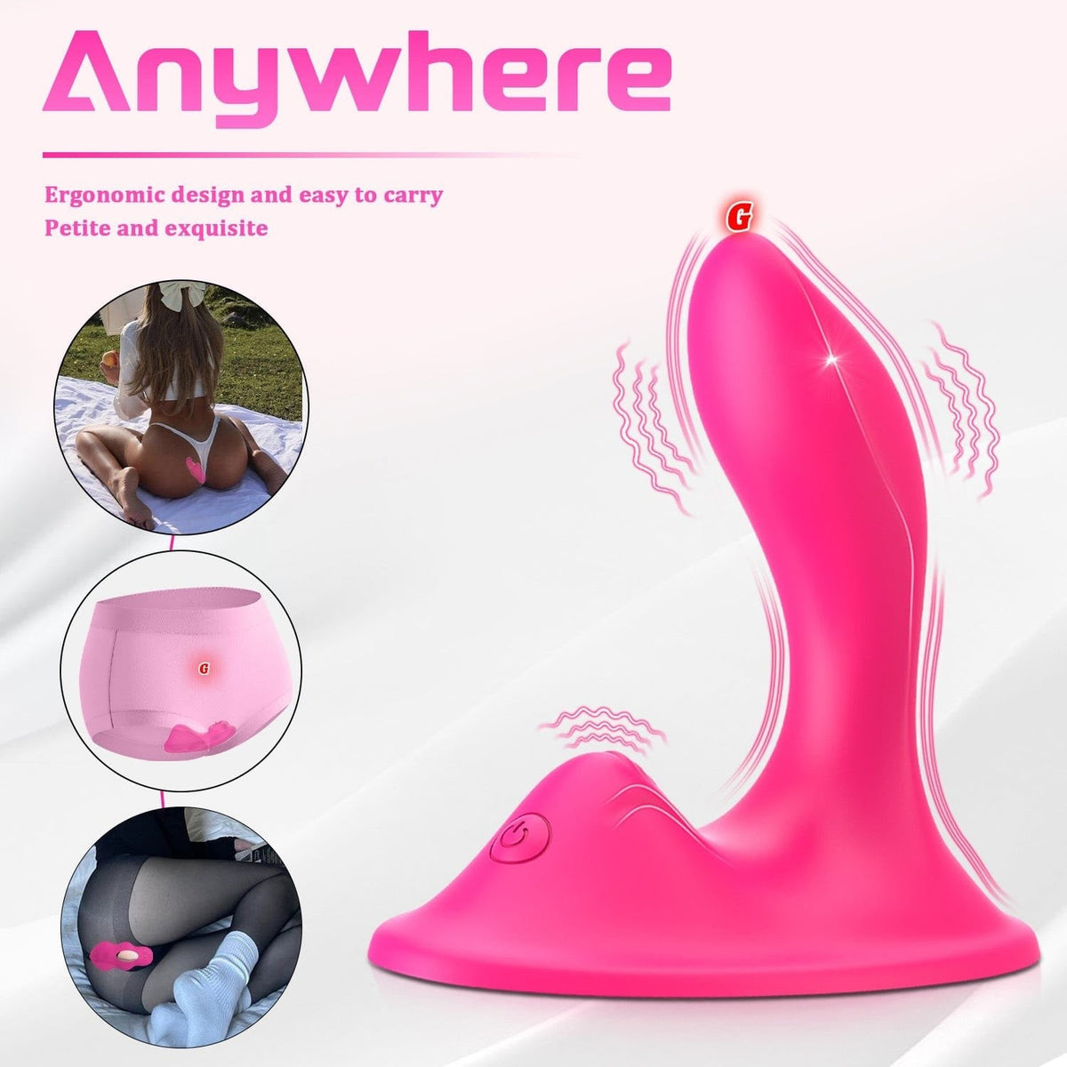 Wearable Dual Motor Clit Vibrator - App Controlled Panty Vibrator