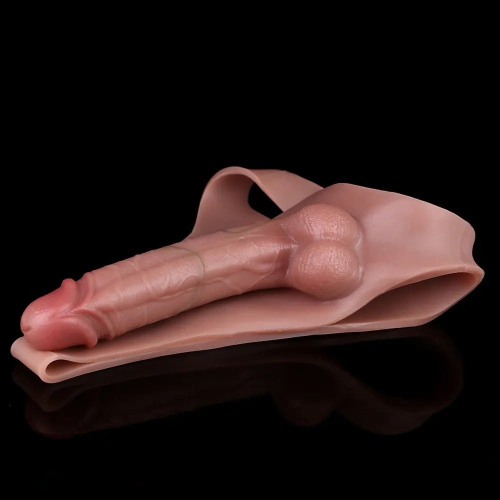 Wearable Hollow Cock Sleeve 7.48 in - Realistic Dildo Sleeve