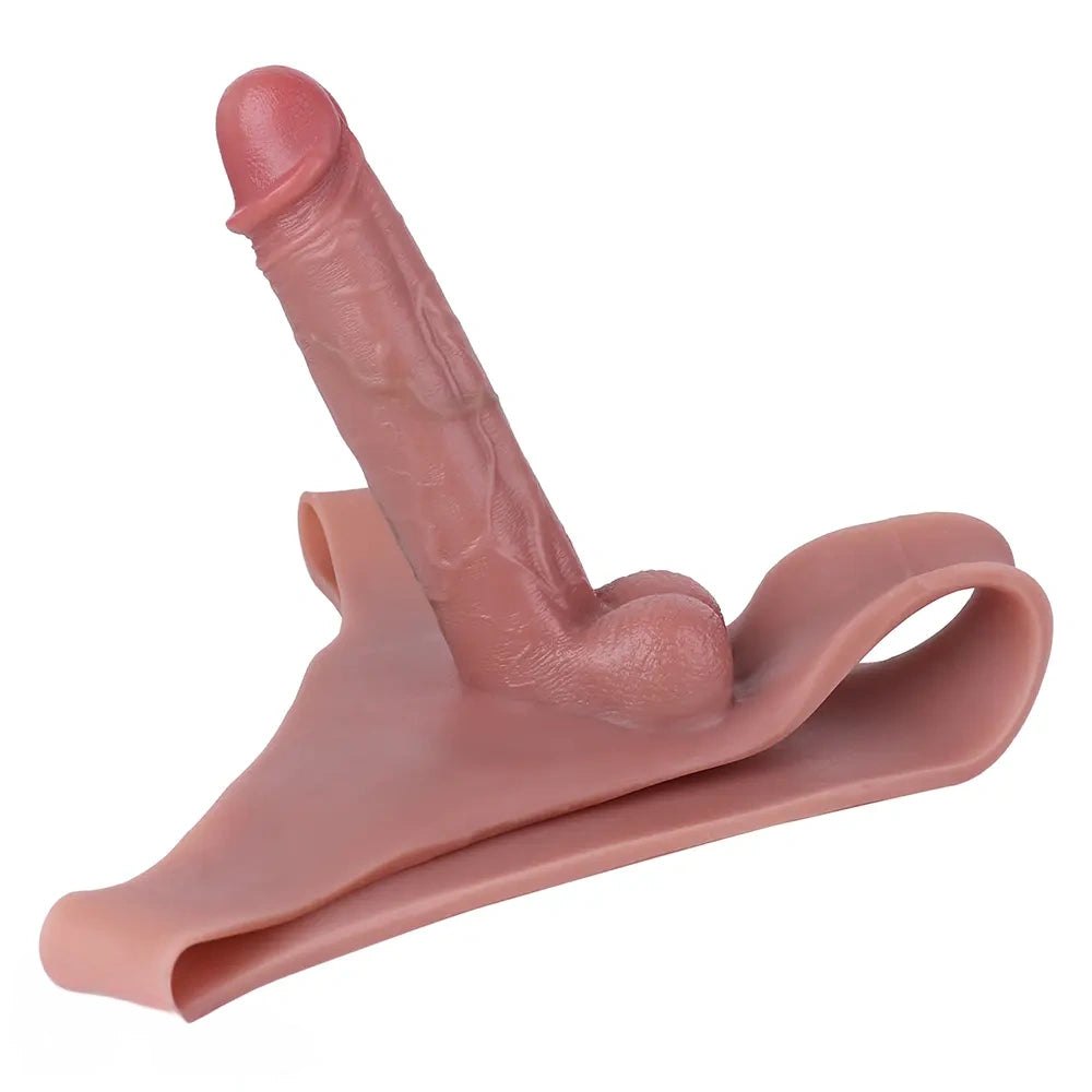 Wearable Hollow Cock Sleeve 7.48 in - Realistic Dildo Sleeve