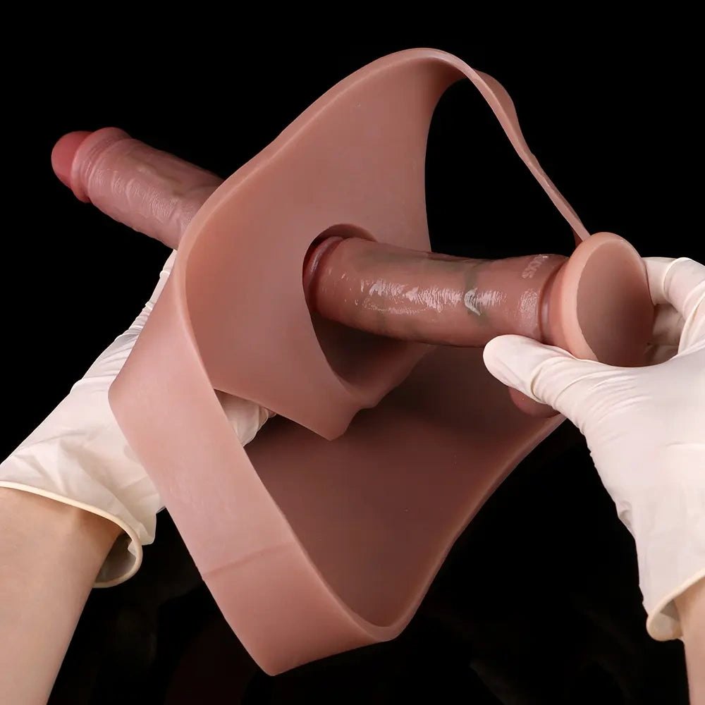 Wearable Hollow Cock Sleeve 7.48 in - Realistic Dildo Sleeve