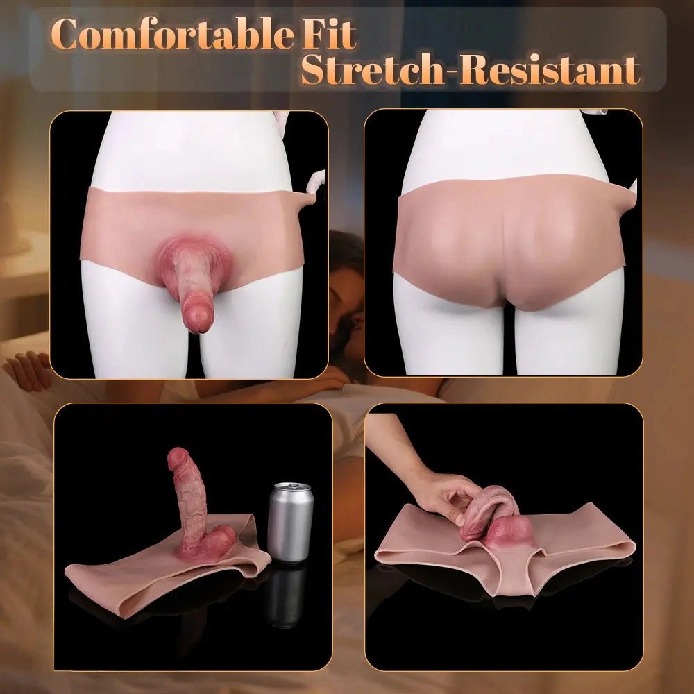 Wearable Hollow Dildo Sheath - Realistic Strap-On Sleeve