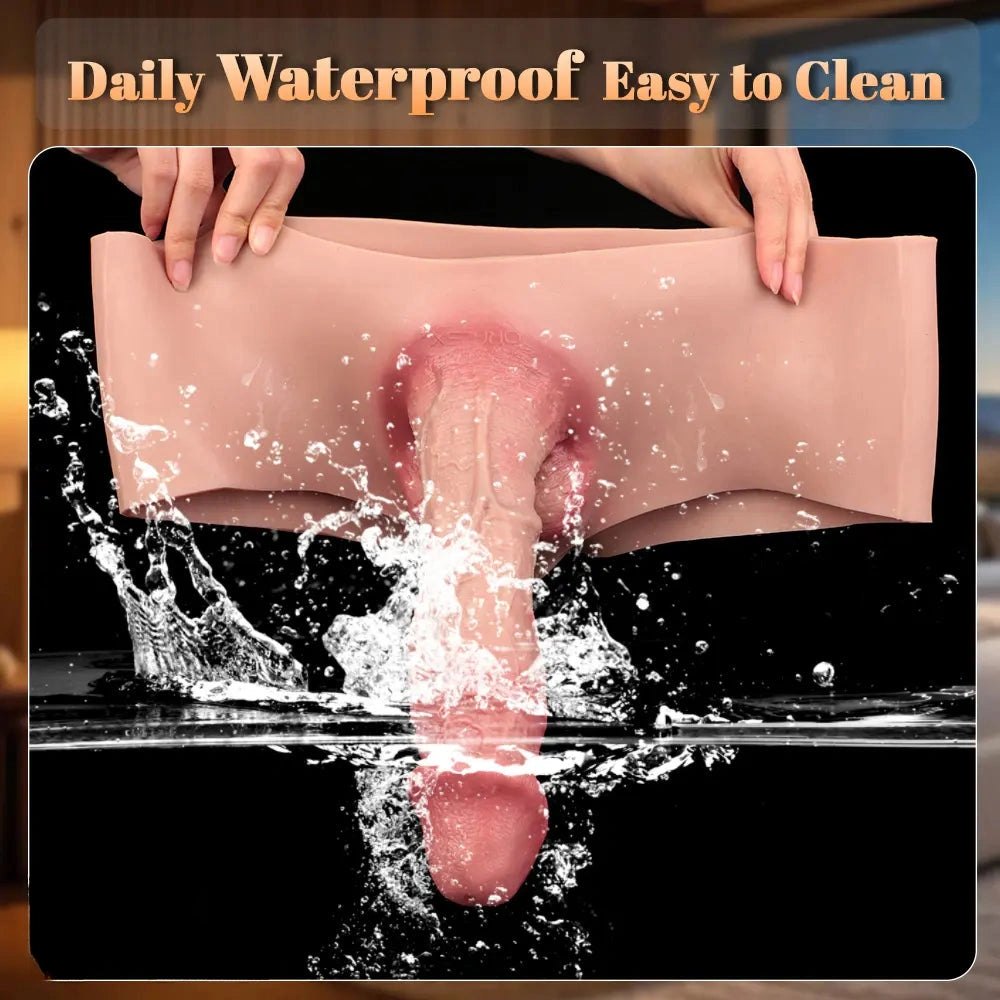 Wearable Hollow Dildo Sleeve - Silicone Strap-On Dildo