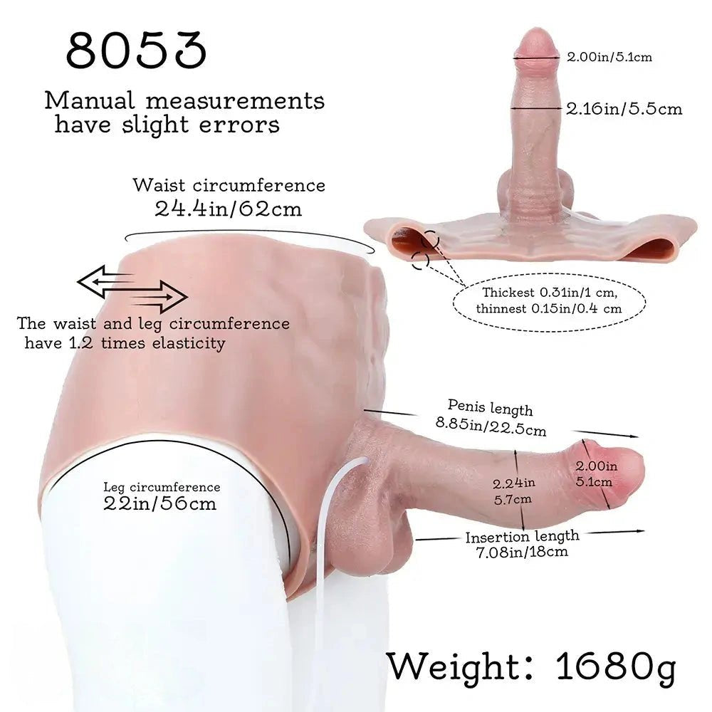 Wearable Panty Dildo 8.85in - Realistic Dildo