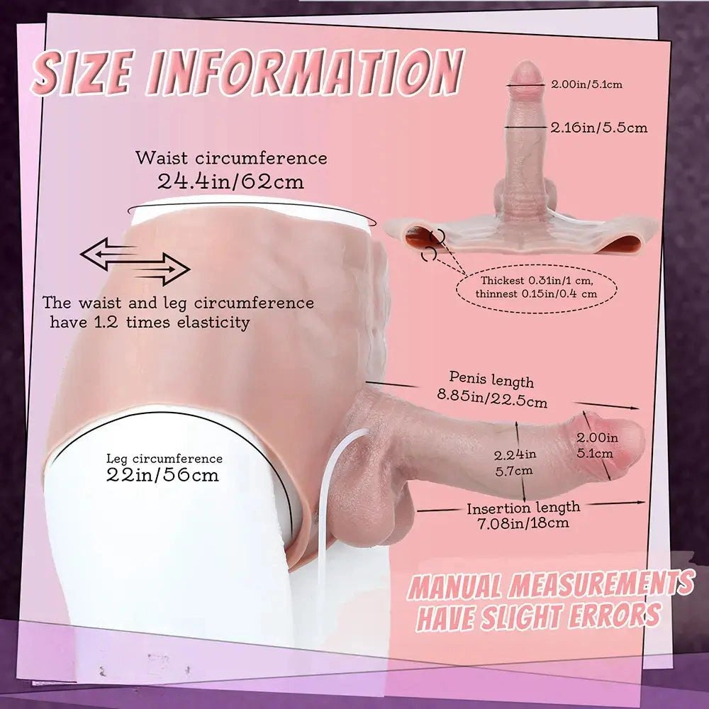 Wearable Panty Dildo 8.85in - Realistic Dildo