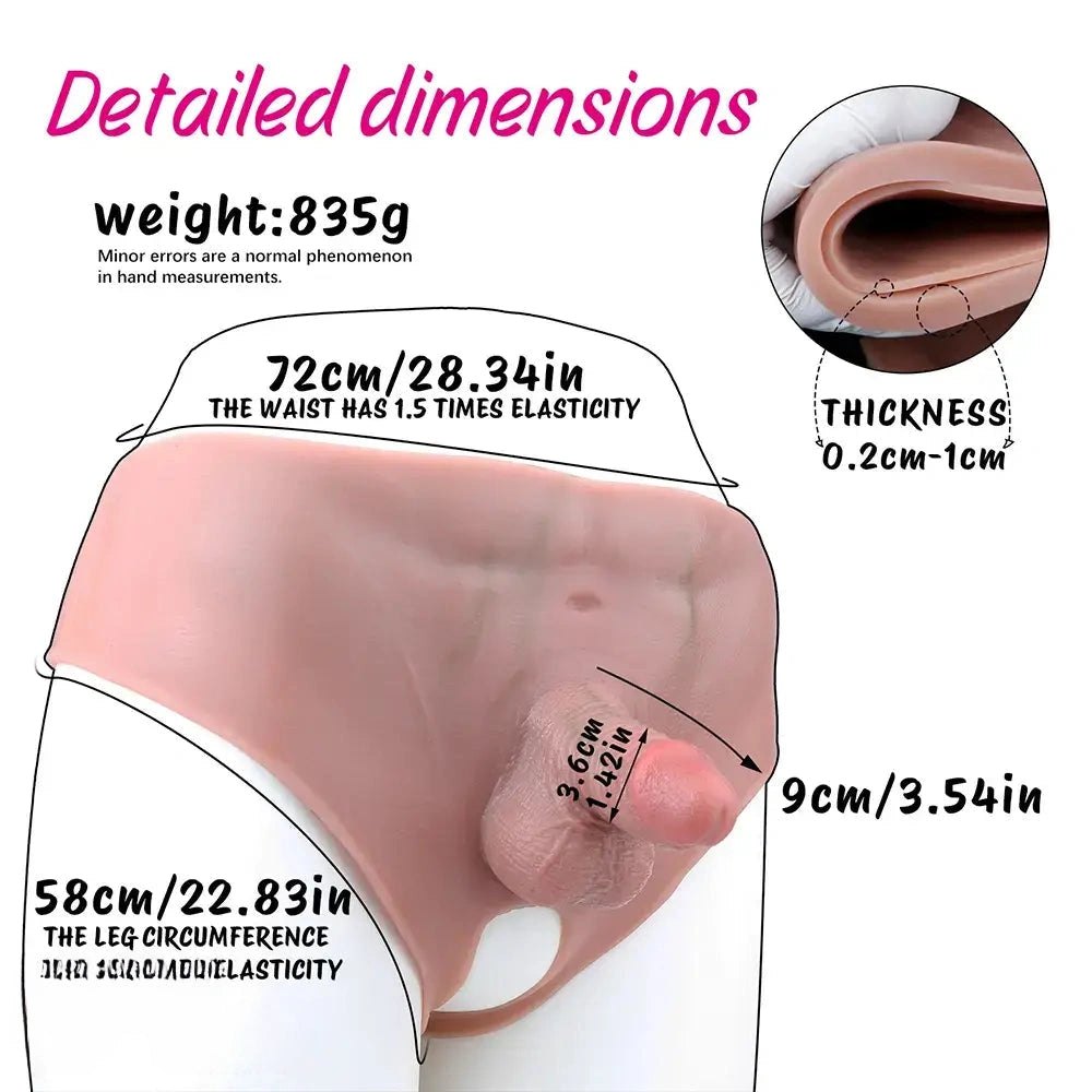 Wearable Panty With Hollow Sheath - Realistic Strap-On Panty