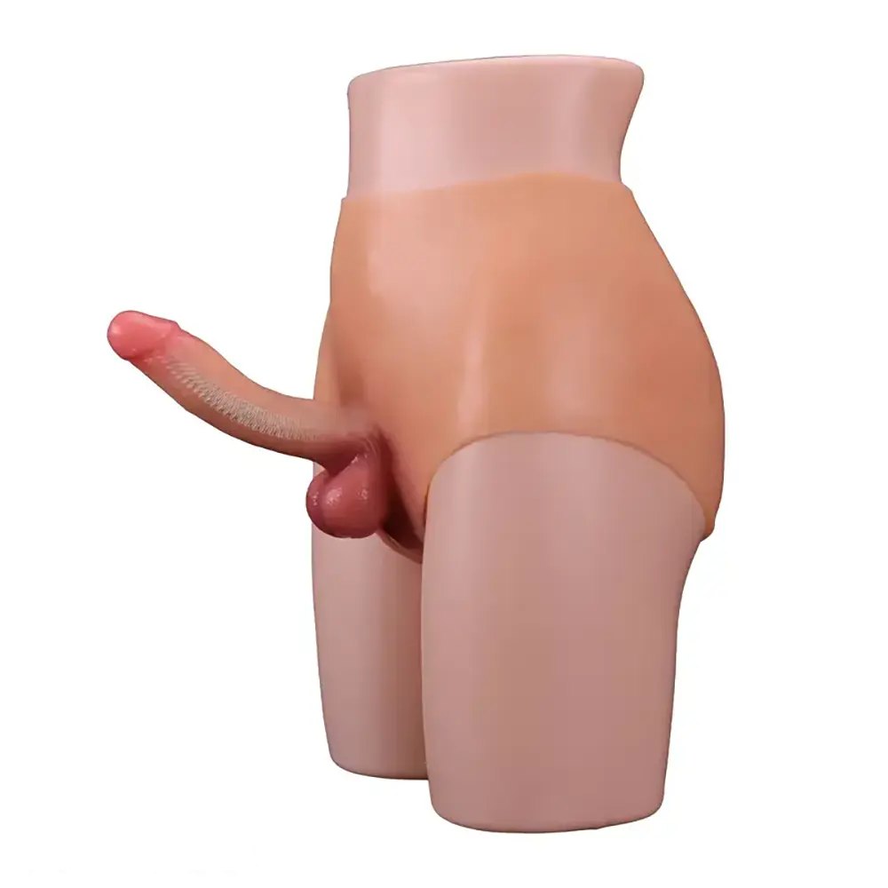 Wearable Panty Strap-On Dildo - Hollow Strap-On Harness