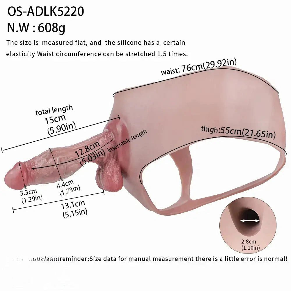 Wearable Panty Strap-On Dildo - Strap On Panty Dildo
