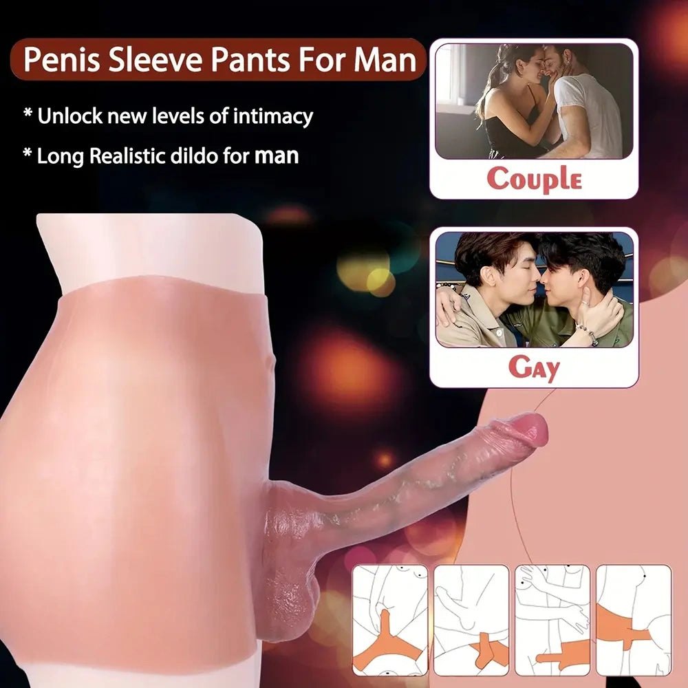 Wearable Silicone Strap-On Panty - Realistic Dildo