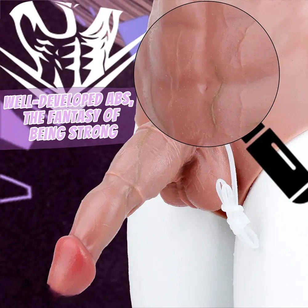 Wearable Squirting Strap-On - Realistic Panty Dildo 10 in