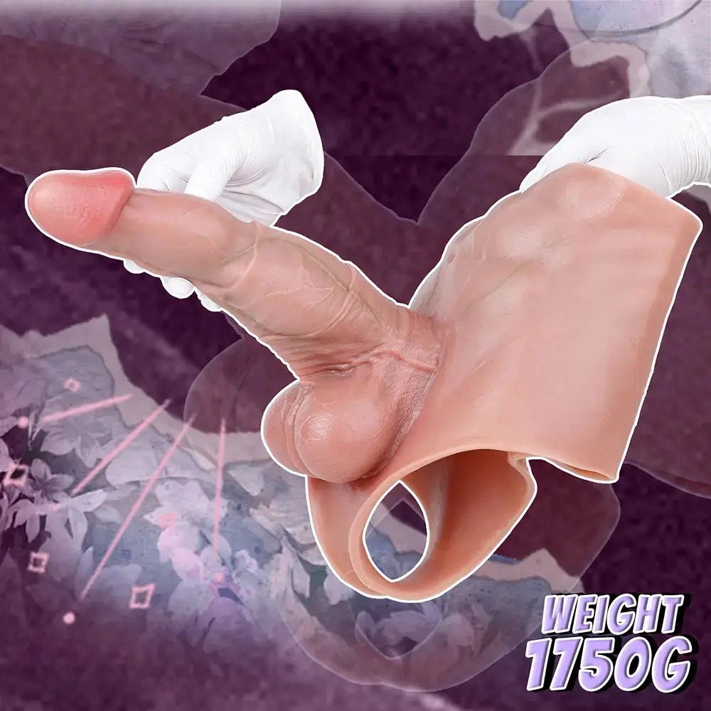 Wearable Squirting Strap-On - Realistic Panty Dildo 10 in