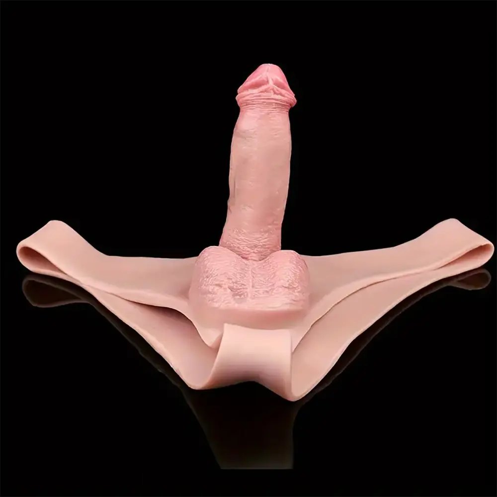 Wearable Strap-On Panty Dildo - Silicone Strap-On Harness Dildo