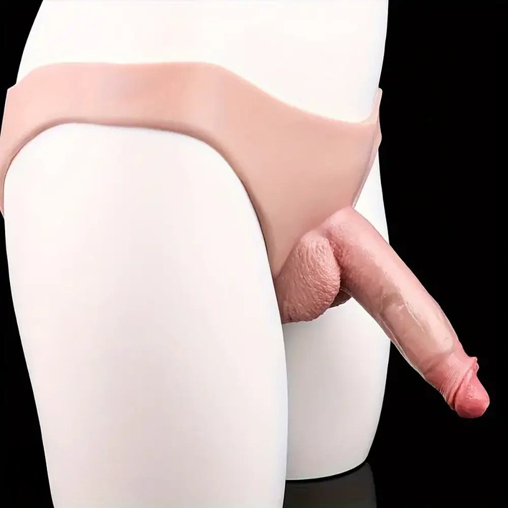 Wearable Strap-On Panty Dildo - Silicone Strap-On Harness Dildo