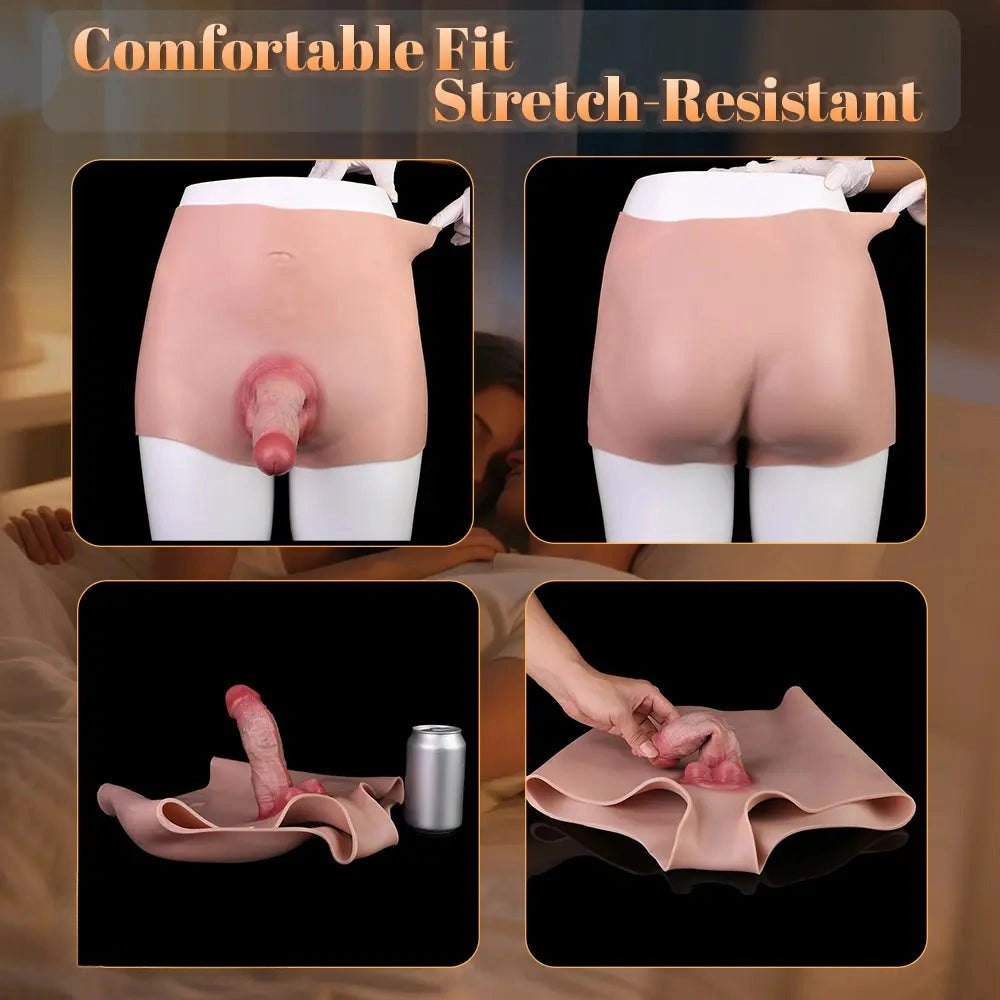 Wearable Thick Dildo Sheath - Realistic Strap-On Sleeve XL