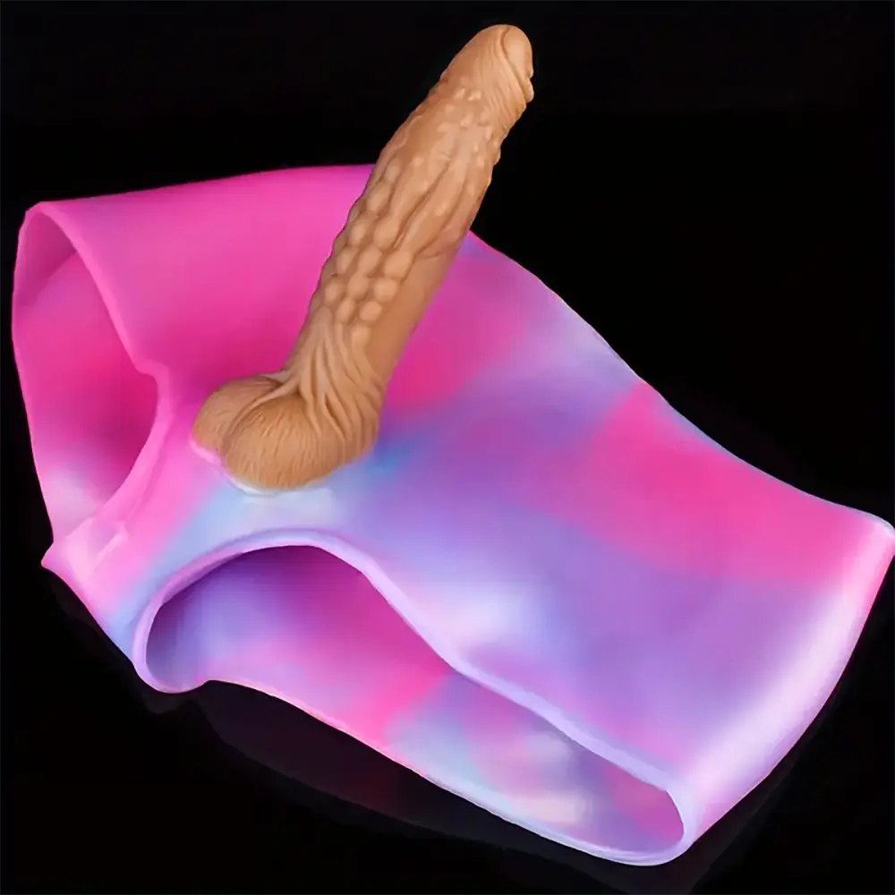 Wearable Strap-On Dildo Pants - Silicone Strap On Dildo