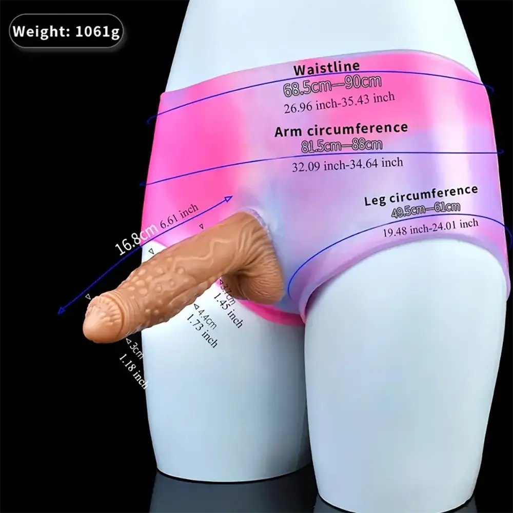 Wearable Strap-On Dildo Pants - Silicone Strap On Dildo