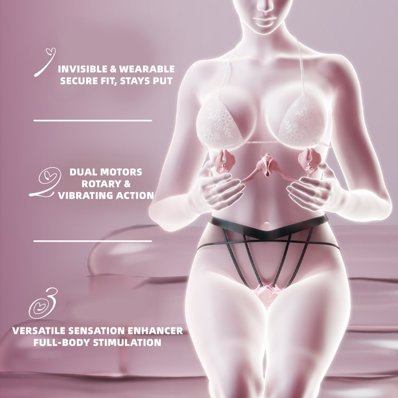 Wearable Vibrating Nipple Clamps - Nipple Suckers Toy