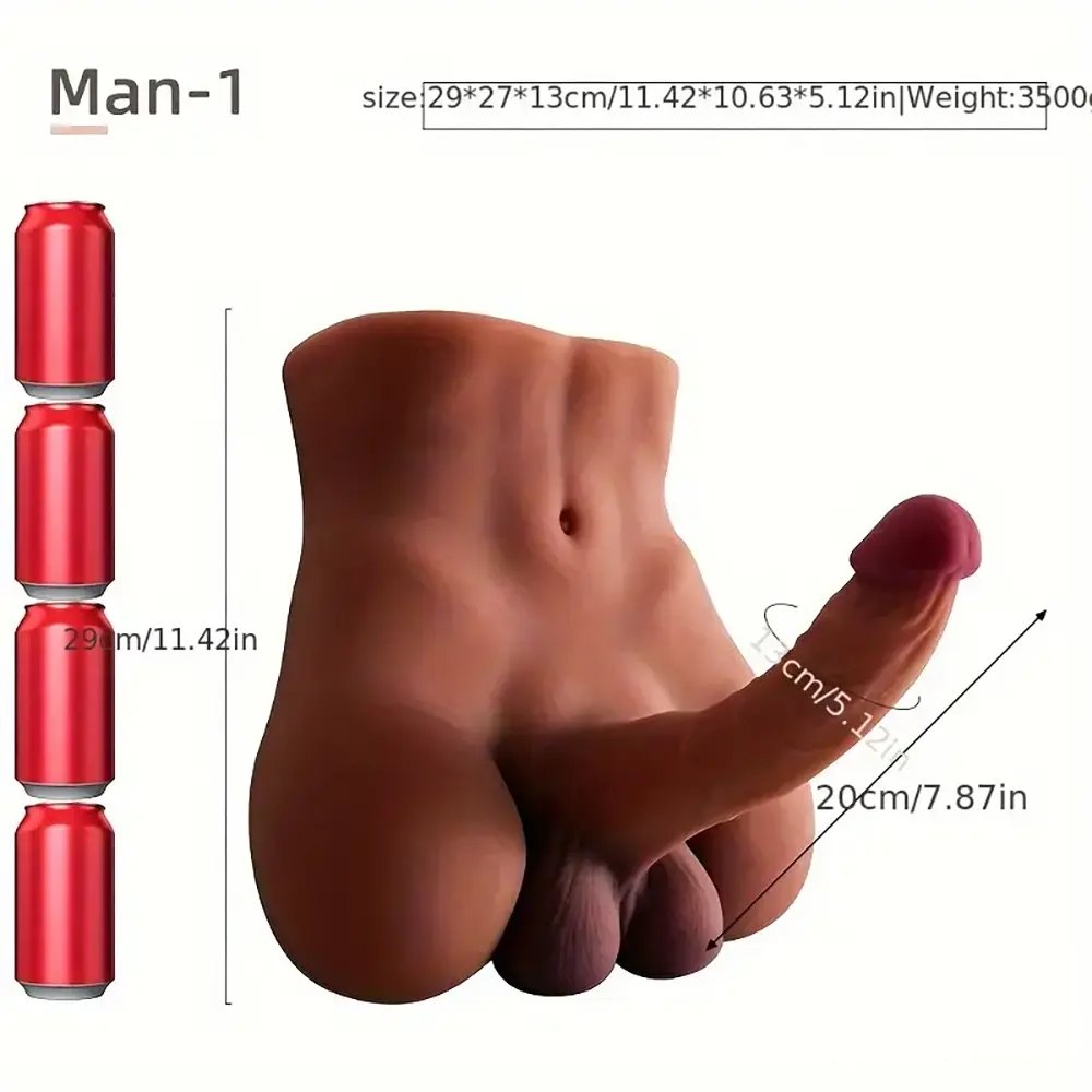 Weighted Male Torso Doll 11 in - Realistic Torso Sex Doll