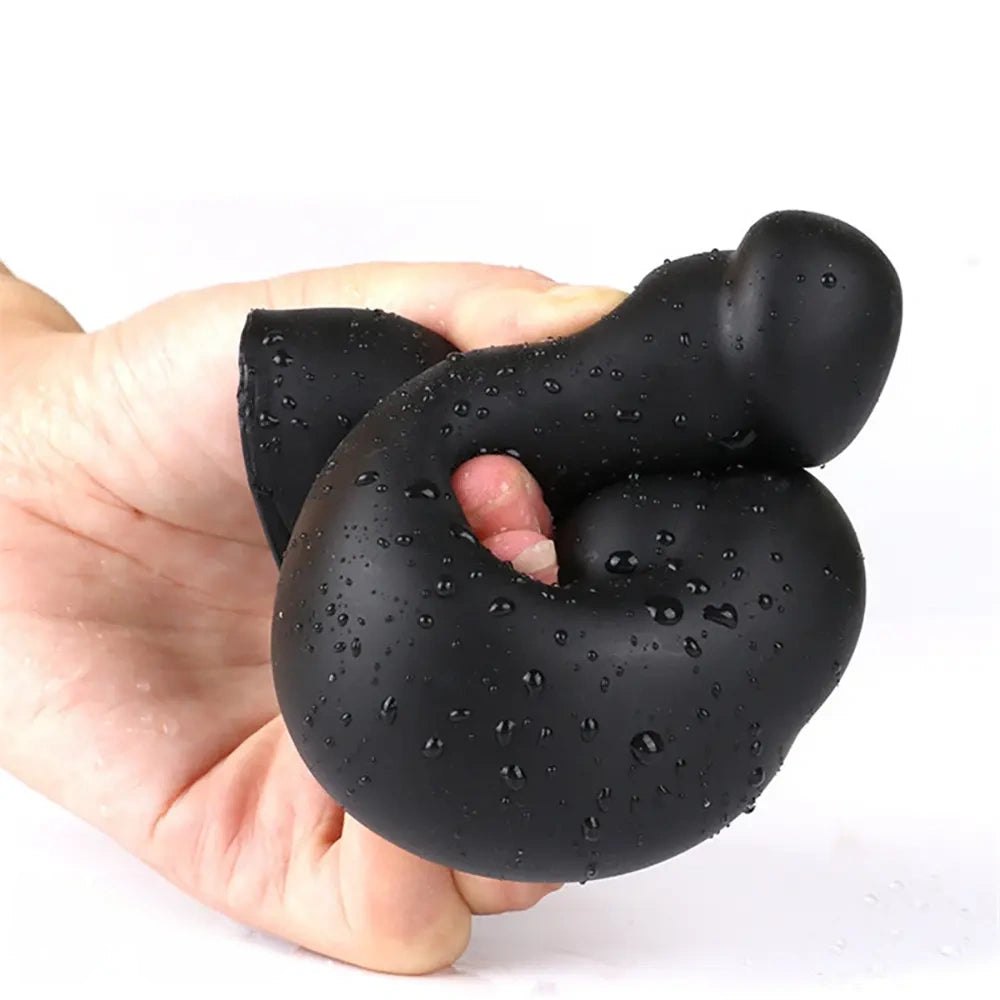 Wet-Look Knot Dildo - Silicone Animal Knot Dildo