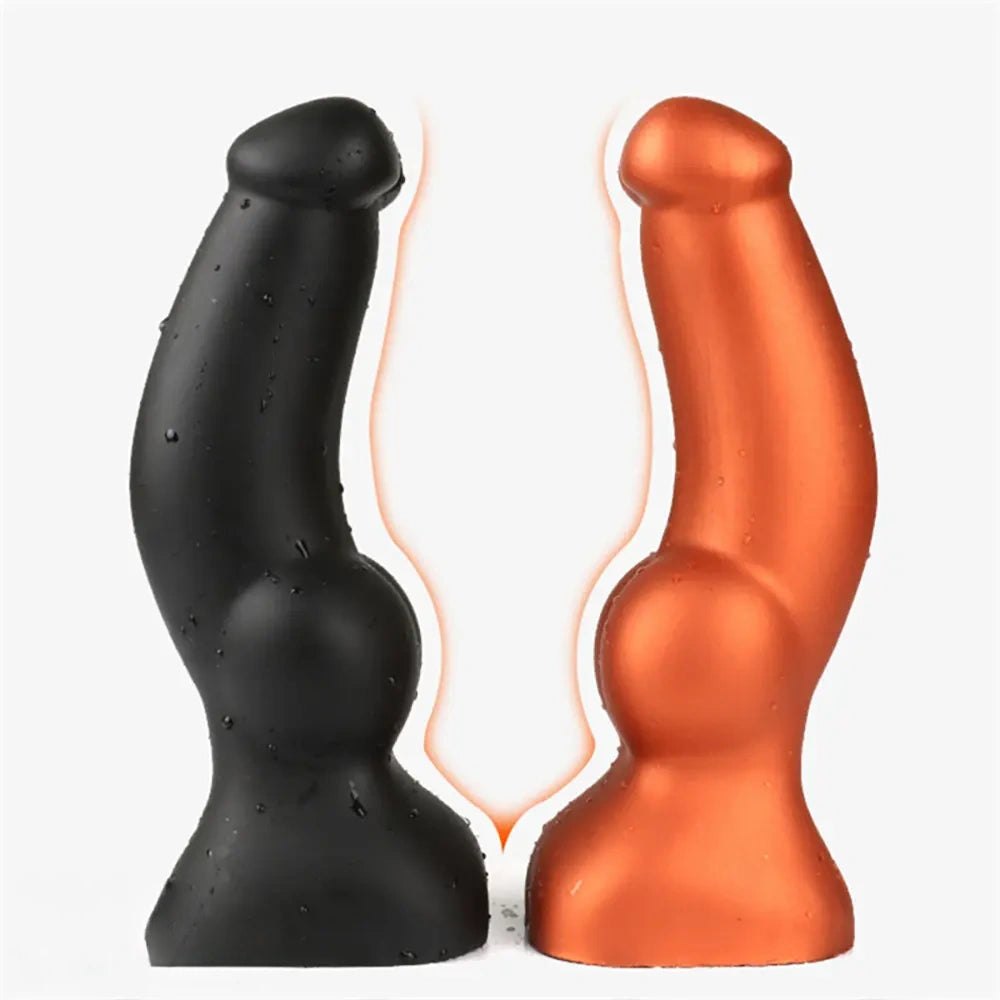 Wet-Look Knot Dildo - Silicone Animal Knot Dildo