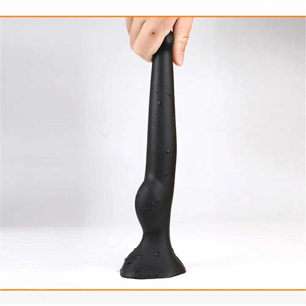 Wet-Look Knot Dildo - Silicone Animal Knot Dildo