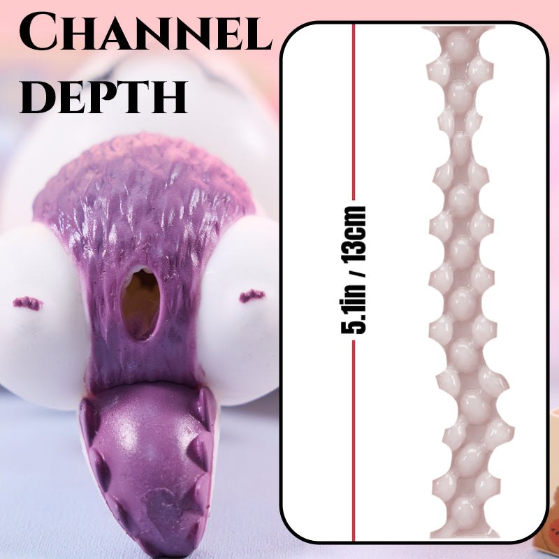 White Fantasy Dragon Stroker - Textured Male Masturbator
