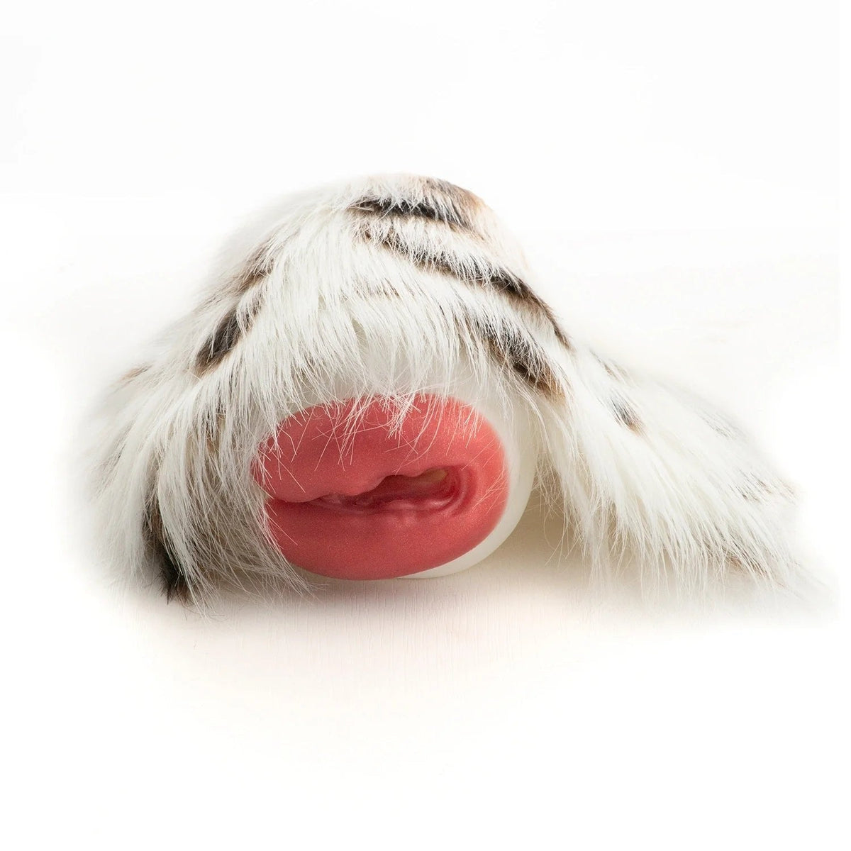 White Spotted Fur Masturbator - Male Masturbator Toy