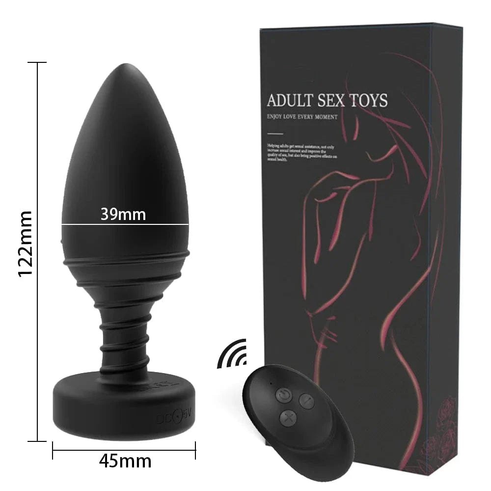 Wireless Remote Jeweled Anal Plug - Butt Plug