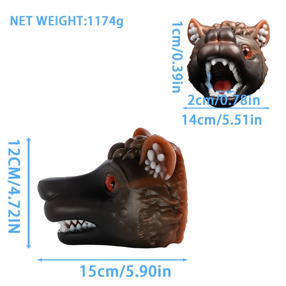 Wolf Head Pocket Pussy Open Jaw - Fantasy Animal Stroker