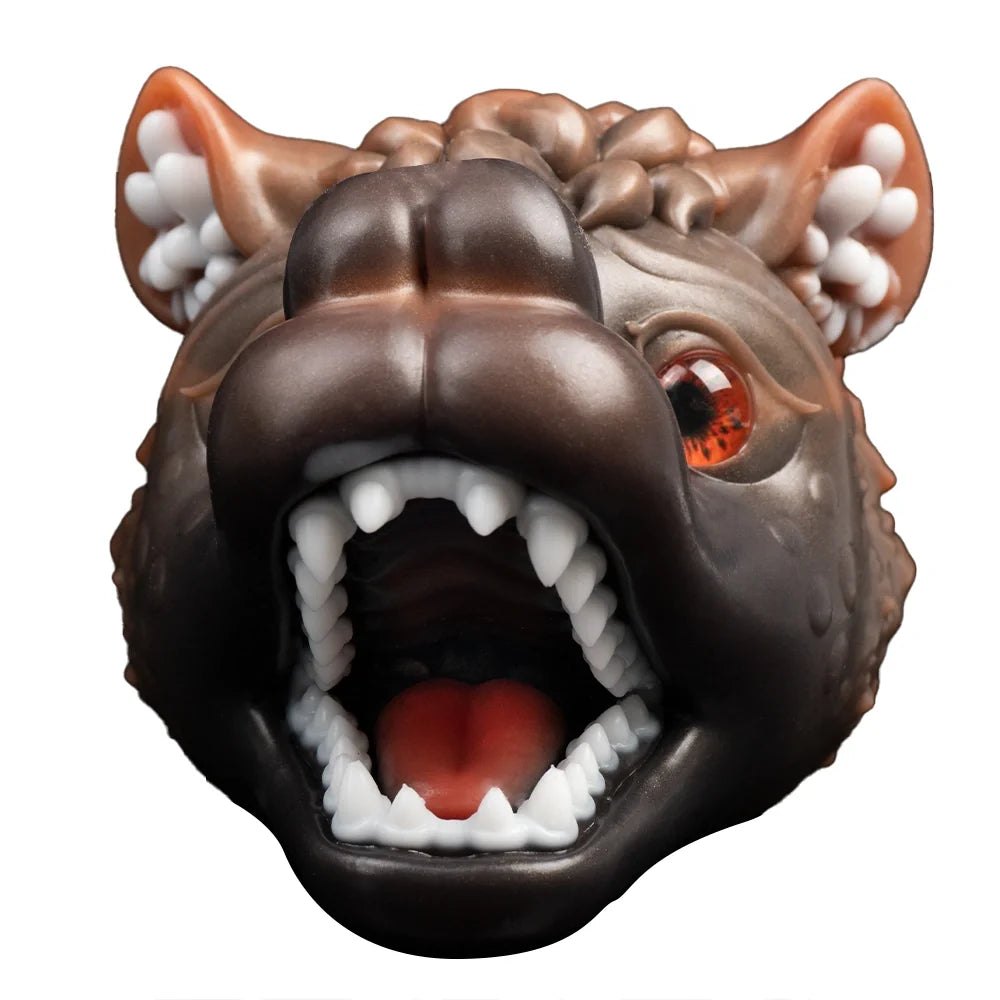 Wolf Head Pocket Pussy Open Jaw - Fantasy Animal Stroker