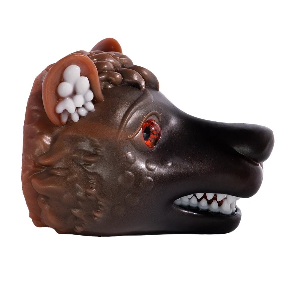 Wolf Head Pocket Pussy Open Jaw - Fantasy Animal Stroker