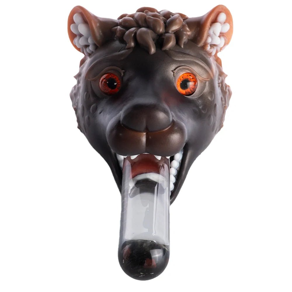 Wolf Head Pocket Pussy Open Jaw - Fantasy Animal Stroker