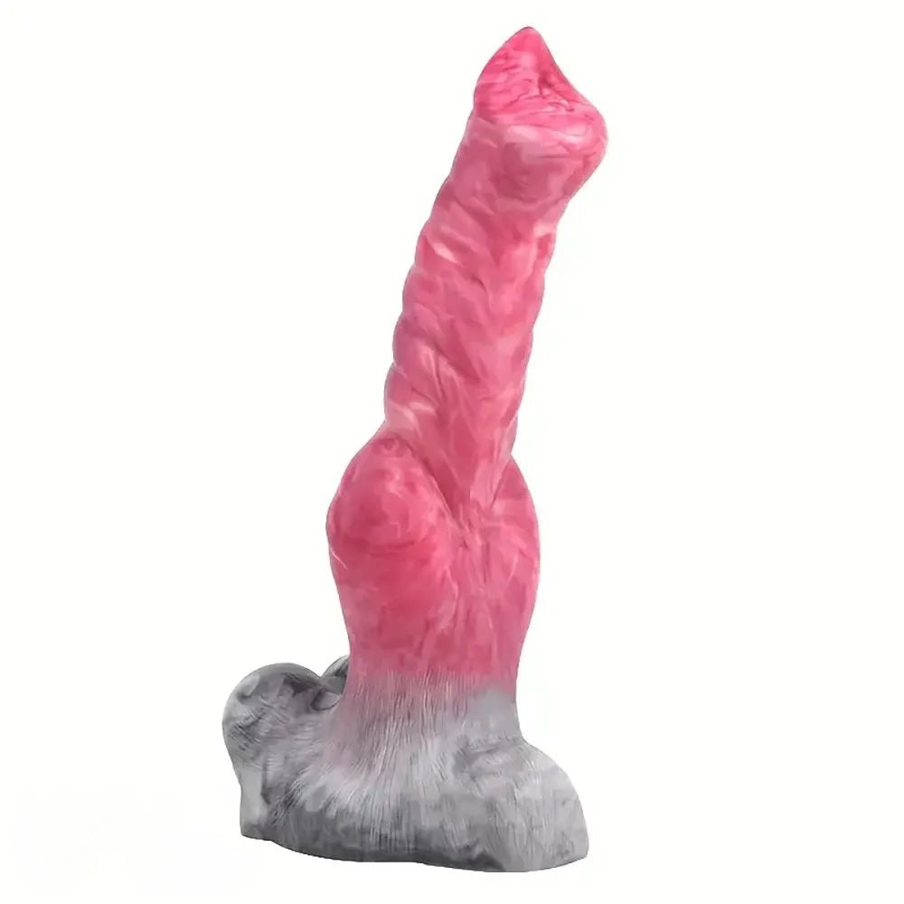 Wolf Knot Animal Dildo - Graduated Knotted Dildo 10 in