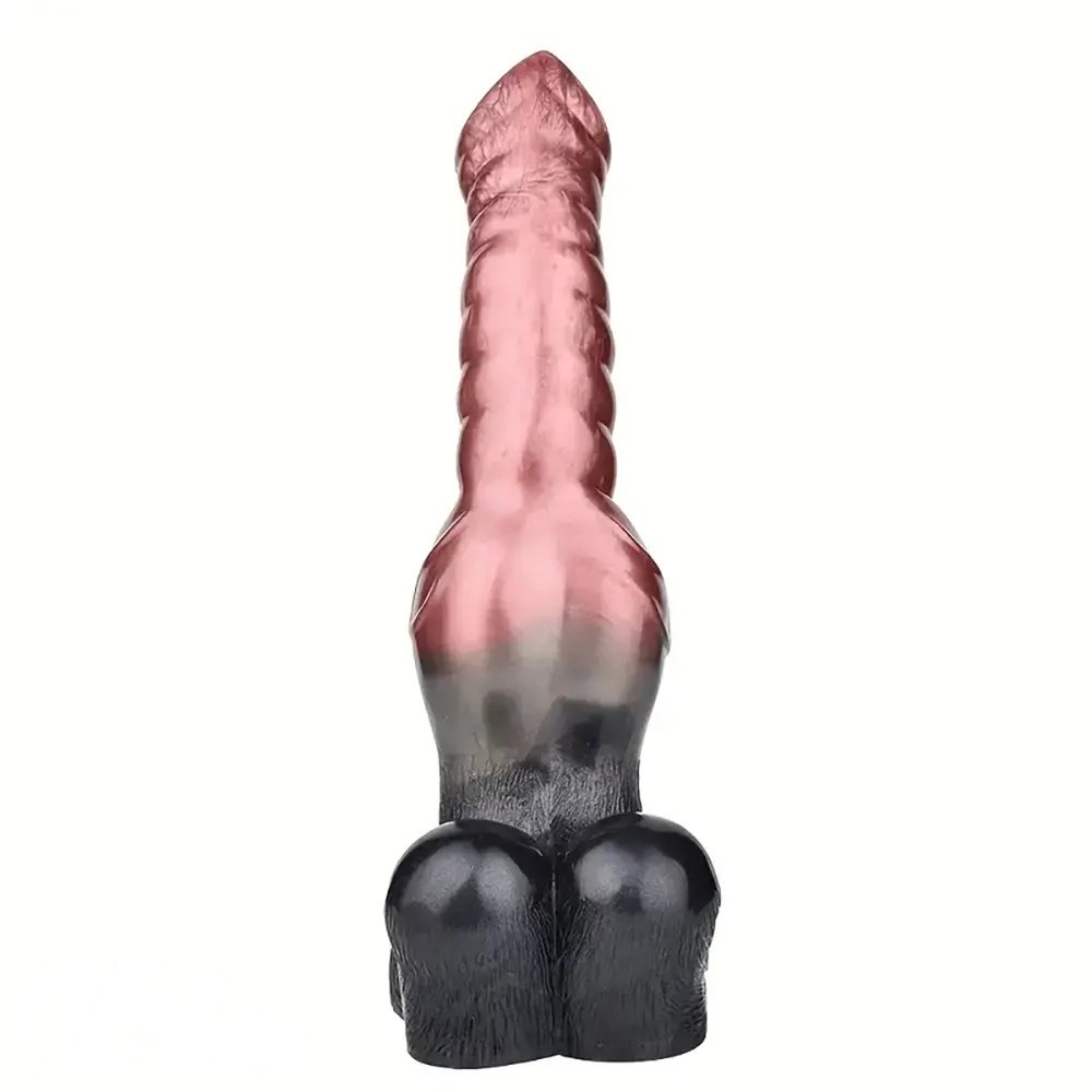 Wolf Knot Animal Dildo - Graduated Knotted Dildo 10 in