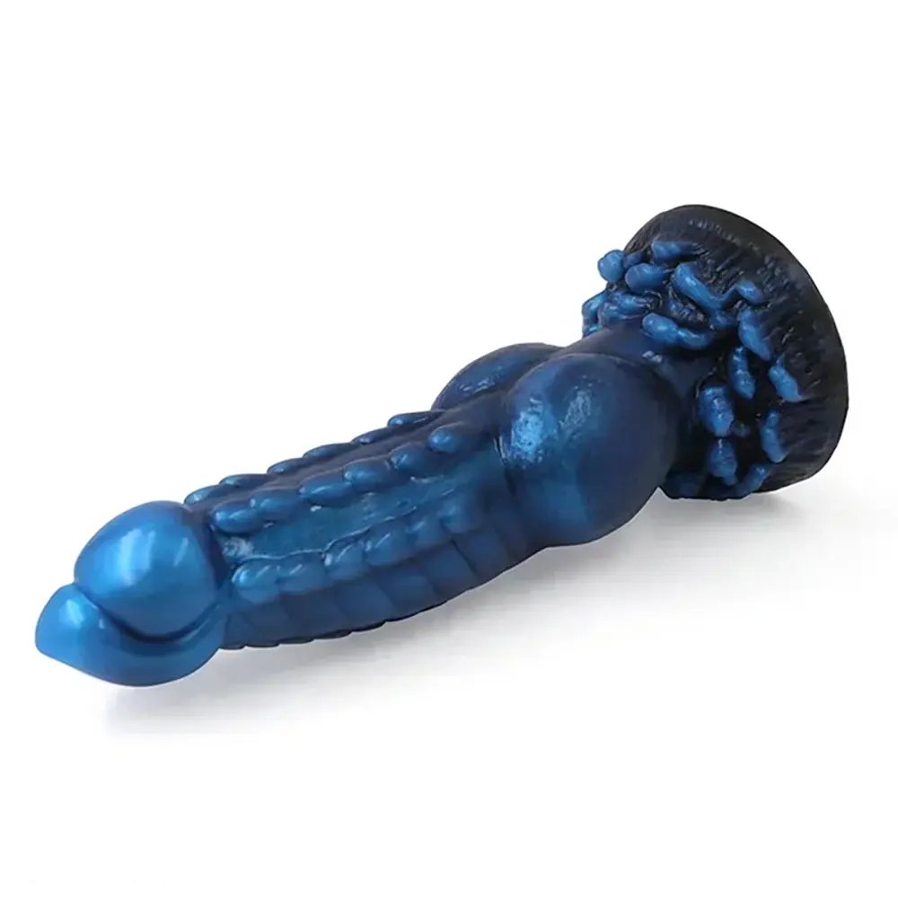 Wolf Knot Animal Dildo 8.66 in - Knotted Silicone Dog Dildo