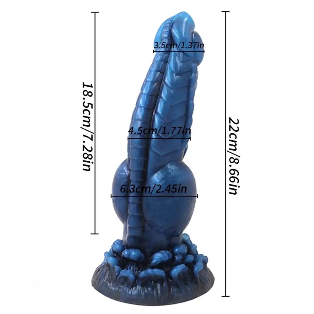 Wolf Knot Animal Dildo 8.66 in - Knotted Silicone Dog Dildo